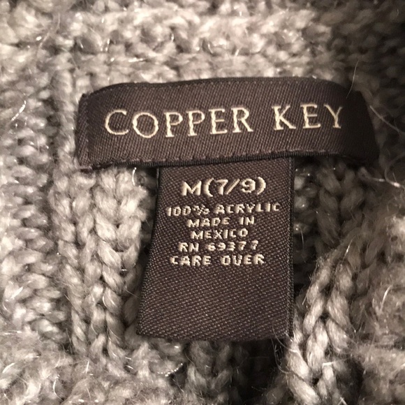 Copper Key Mock Neck Fitted Sweater - Picture 4 of 4